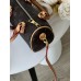 Жіноча сумка Louis Vuitton Nano Speedy барильце коричневе через плече Луї Віттон