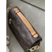 Сумка Луї Вітон коричневий метис з бежевим міні Louis Vuitton Pochette Metis