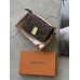 Сумка Луї Вітон метис коричневий зі світло-бежевим міні Louis Vuitton Pochette Metis