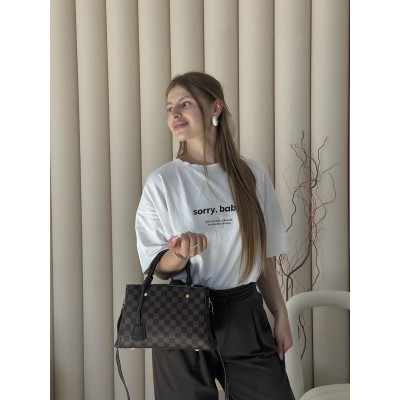 Сумка Louis Vuitton Montaigne Handbag in Monogram коричневий шаховий крос боді Луї Віттон