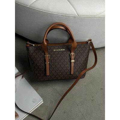 Сумка женская Michael Kors Moore small tote bag коричневый + рыжий Майкл Корс кросс боди Сумка женская Michael Kors Moore small tote bag коричневый + рыжий Майкл Корс кросс боди