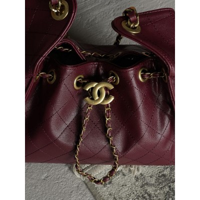 Сумка жіноча Chanel 25 Small Handbag Premium бордовий Шанель торба