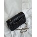 Сумка жіноча Chanel Classic 1.55 Small Single Flap Premium чорний через плече Шанель