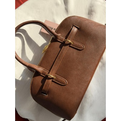 Сумка жіноча Miu Miu Aventure Nappa Leather коричневий класичний крос боді Міу Міу