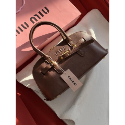 Сумка жіноча Miu Miu Aventure Nappa Leather коричневий класичний крос боді Міу Міу Сумка жіноча Miu Miu Aventure Nappa Leather коричневий класичний крос боді Міу Міу