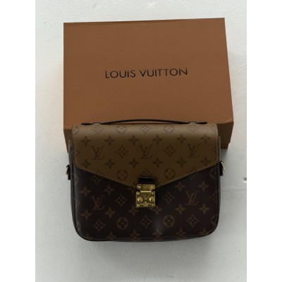 Сумка жіноча Луї Вітон монограм пошитий Louis Vuitton Pochette Metis "PREMIUM"