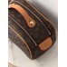 Жіноча косметичка Louis Vuitton Dopp Kit коричневий + беж Луї Віттон