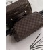 Жіноча косметичка Louis Vuitton Dopp Kit коричневий в клітинку Луї Віттон