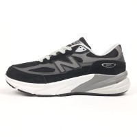New Balance 990 V6 черные с белым и серым, Размер 44