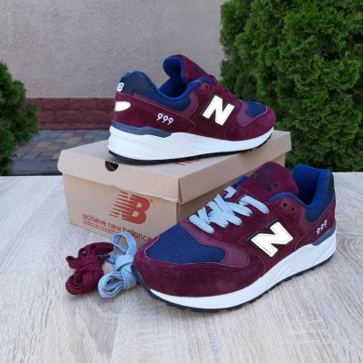 New Balance 999 бордові з синім, Розмір 37