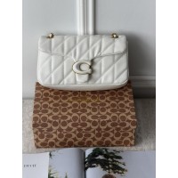 Жіноча сумка Coach Tabby Shoulder Bag 26 мат білий через плече Коуч Таббі