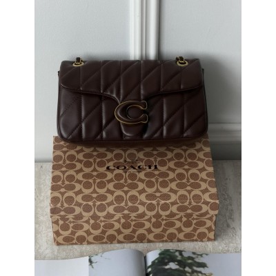 Жіноча сумка Coach Tabby Shoulder Bag 26 мат шоколадний через плече Коуч Таббі Жіноча сумка Coach Tabby Shoulder Bag 26 мат шоколадний через плече Коуч Таббі