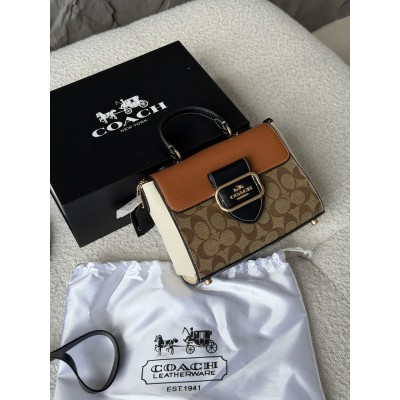 Сумка женская Coach Morgan Top Handle Satchel Premium через плече персиковый Коуч Сумка женская Coach Morgan Top Handle Satchel Premium через плече персиковый Коуч