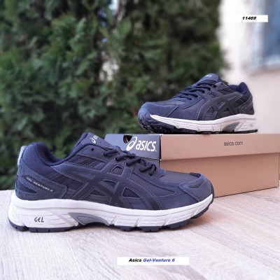 Asics Gel-Venture 6  чорні на білій, Розмір 38