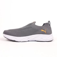 PUMA тапкие мокасины слипон серый с оранжевым, Размер 42