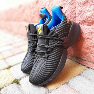 Adidas Alphabounce Instinct чорні з синім, Розмір 36
