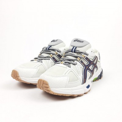 Asics Gel-kahana 8 бежевые с синим и оранжевым, Размер 41