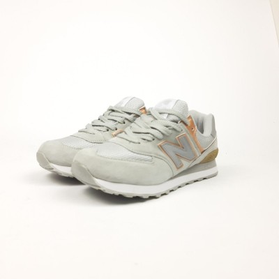 New Balance 574 Classic светло серые с бронзой, Размер 38