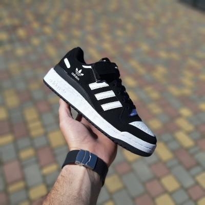 Adidas Forum 84 Low черные с белым, Размер 36