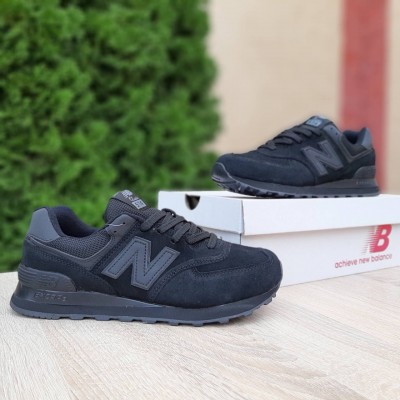 New Balance 574 Чорні повністю, Розмір 36