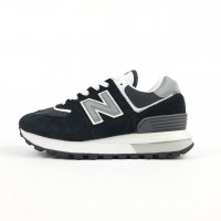New Balance 574 Legacy черные на белой (темно серая N), Размер 44