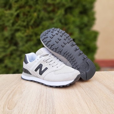 New Balance 574 Classic светло серые с черным, Размер 36