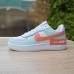 Nike Air Force 1 Shadow білі з бірюзою і пудрою, Розмір 39