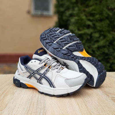 Asics Gel Kahana 8 белые с синим и оранжевым, Размер 41