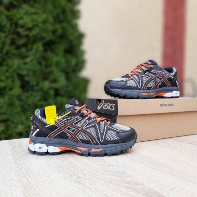 Asics Gel Kahana 8 сірі з чорним та помаранчевим, Розмір 36