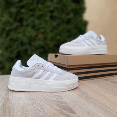 Adidas Gazelle Bold серо бежевые, Размер 39