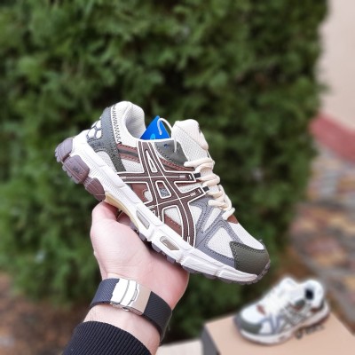 Asics Gel-kahana 8 бежеві з сірим та коричневим, Розмір 44