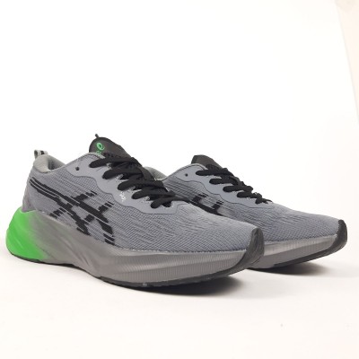 Asics Novablast 3 сірі з салатовим, Розмір 37