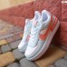 Nike Air Force 1 Shadow білі з бірюзою і пудрою, Розмір 39