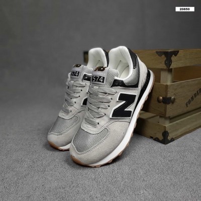 New Balance 574 светло серые на бежевом, Размер 37