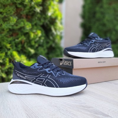 Asics GEL-CUMULUS 25 черные на белом, Размер 45
