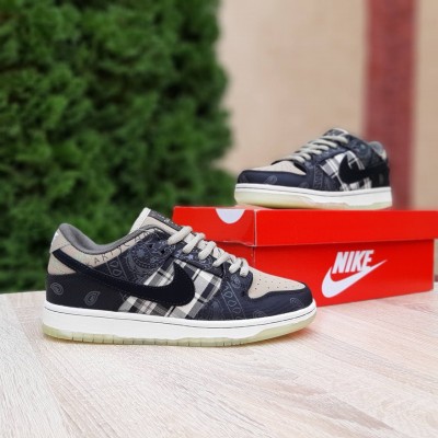 Nike SB Dunk x Travis Scott "Cactus Jack" Бежевые с черным, Размер 38