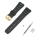 Ремешок для Casio G-Shock 20mm:CA-53W CA-61W FT-100W W-520U W-720G Black Gold