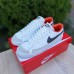 Nike blazer low белый с черным с оранжевым, Размер 45