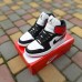 Nike Air Jordan 1 белые с черным и красным, Размер 37