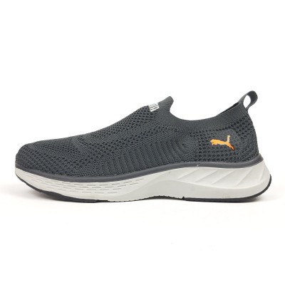 PUMA SOFTRIDE тапкие мокасины слипон серый с оранжевым, Размер 44 PUMA SOFTRIDE тапкие мокасины слипон серый с оранжевым, Размер 44