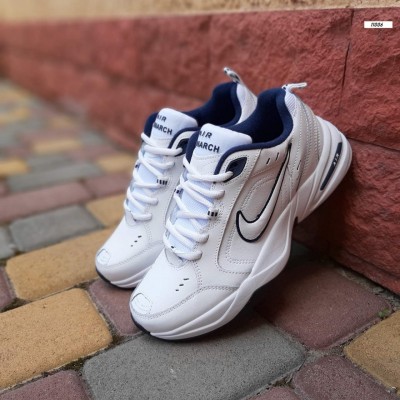 Nike Air Monarch белые с синим, Размер 44