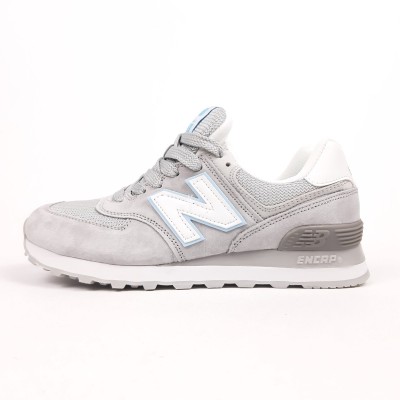 New Balance 574 Classic сірі з білим та блакитним, Розмір 39 New Balance 574 Classic сірі з білим та блакитним, Розмір 39