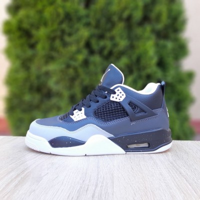 Nike Air Jordan 4 Чорні з сірим, Розмір 43 Nike Air Jordan 4 Чорні з сірим, Розмір 43