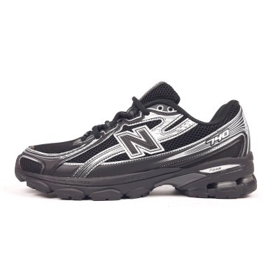 New Balance 740v2 чорні з сріблом, Розмір 44