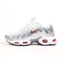 Nike Air Max Plus TN білі з червоним та сріблом, Розмір 39