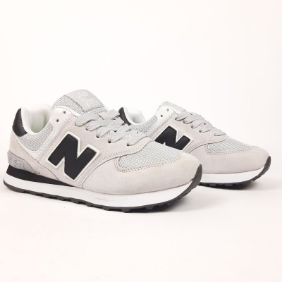 New Balance 574 Classic светло серые с черным, Размер 38