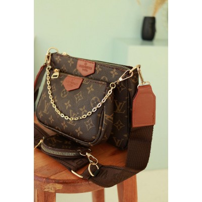 Сумка Louis Vuitton 3 в 1 через плече, клатч через плече Луї Вітон 3 в 1