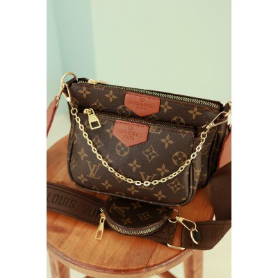 Сумка Louis Vuitton 3 в 1 через плече, клатч через плече Луї Вітон 3 в 1