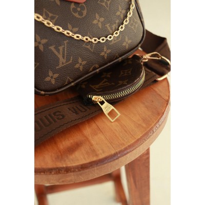 Сумка Louis Vuitton 3 в 1 через плече, клатч через плече Луї Вітон 3 в 1