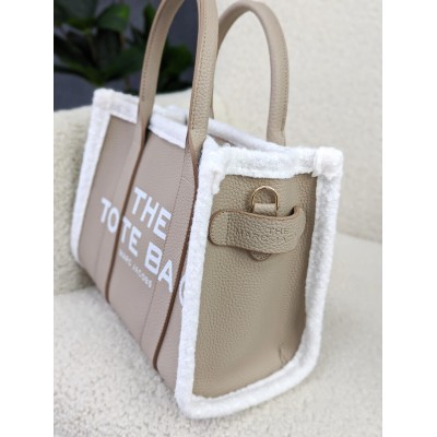 Сумка жіноча Марк Джейкобс шоппер бежева з хутром Marc Jacobs Tote Bag шопер